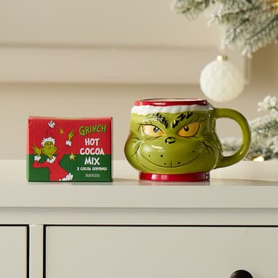 Grinch Figural Mug and Cocoa Set