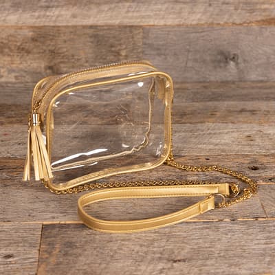 Clear Crossbody with Chain Strap