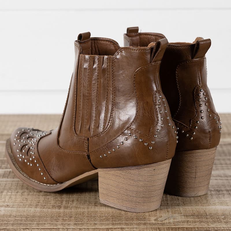 Wanted studded western bootie cheap