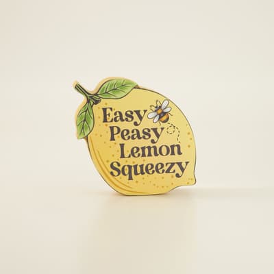 Easy Peasy Block Sign