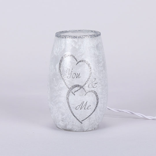 You and Me Lighted Vase Cracker Barrel