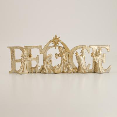 Peace Nativity Tabletop Figure