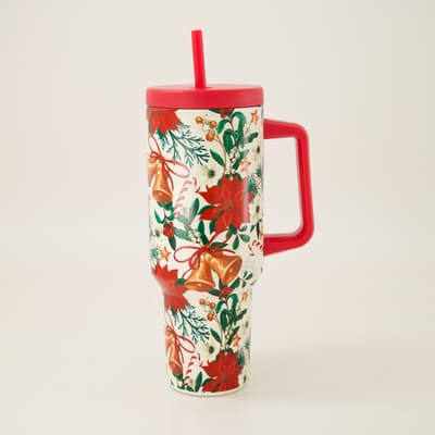 Vintage Christmas 40 Oz. Tumbler