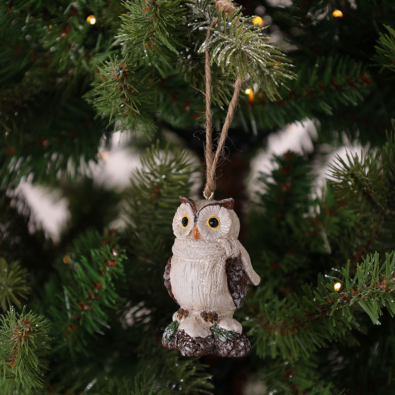 Owl with Pinecone Ornament - Cracker Barrel