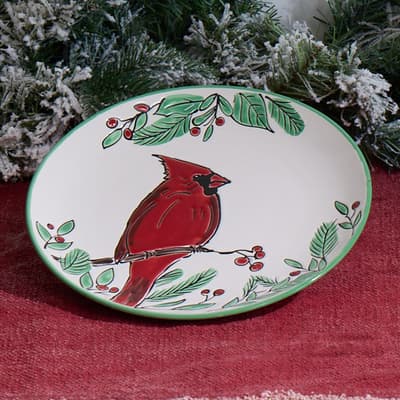 Stoneware Salad Plate - 1 Cardinal