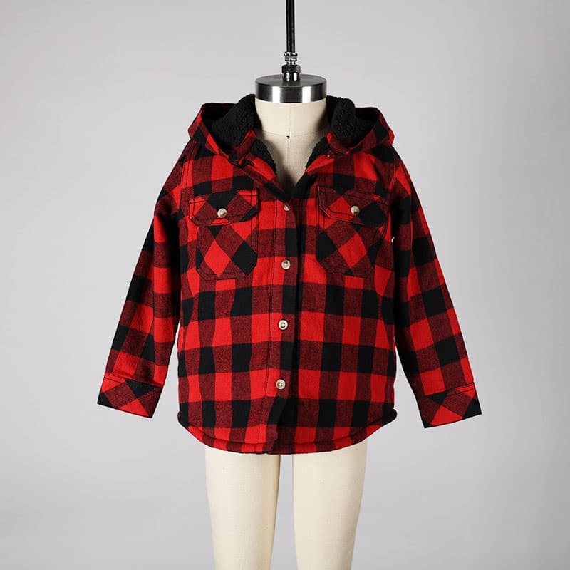 Buffalo plaid hot sale sherpa jacket