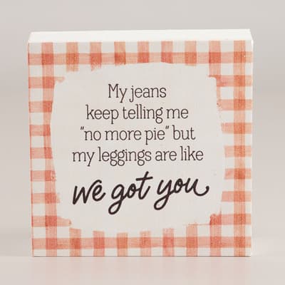 Leggings Block Sign