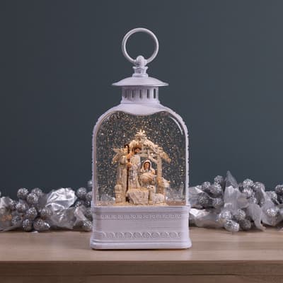 Nativity Glitter Globe