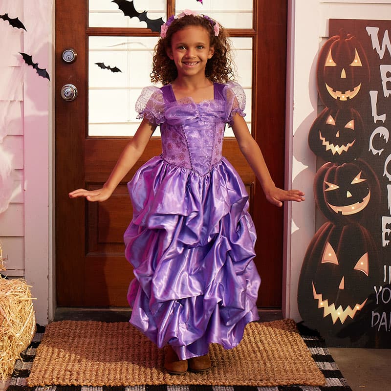 Purple Flower Princess Costume