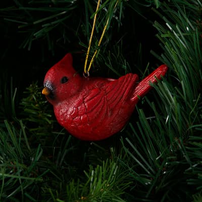 Resin Cardinal Ornament
