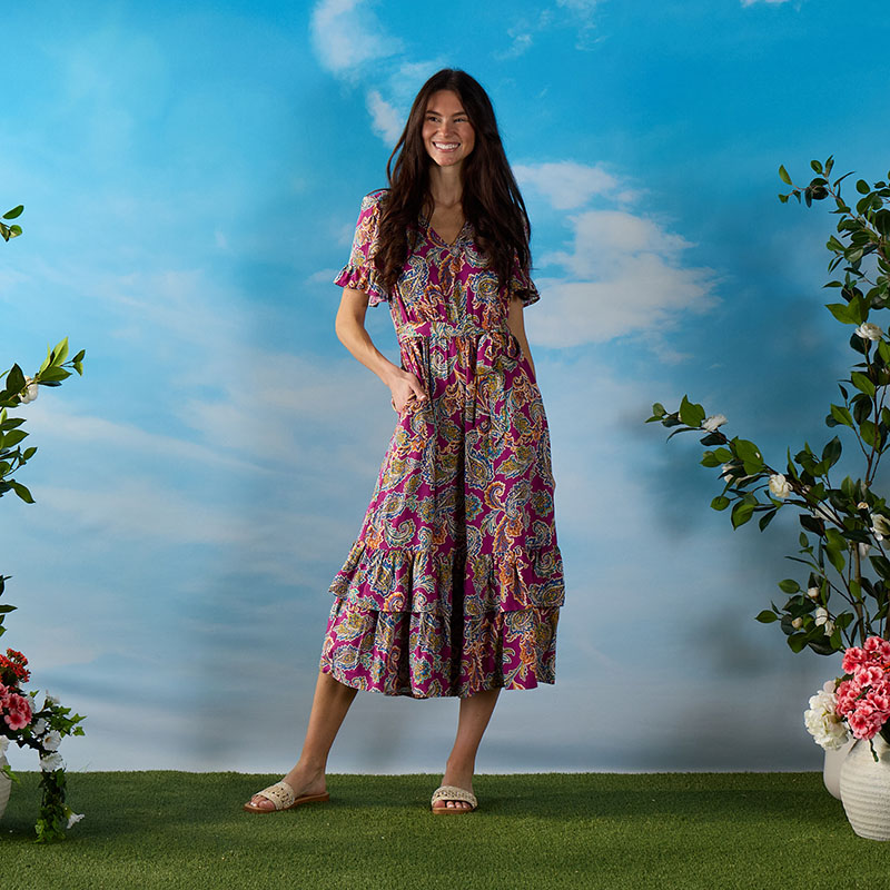 Magenta Maxi Dress - Cracker Barrel