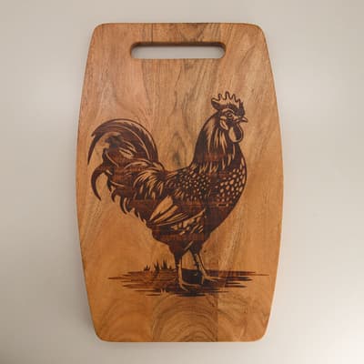 Rooster Wood Cutting Board