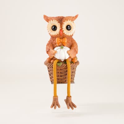 Owl with Pumpkin Sitter