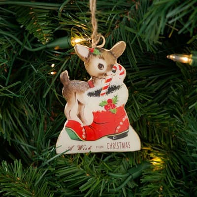 Metal Deer Ornament