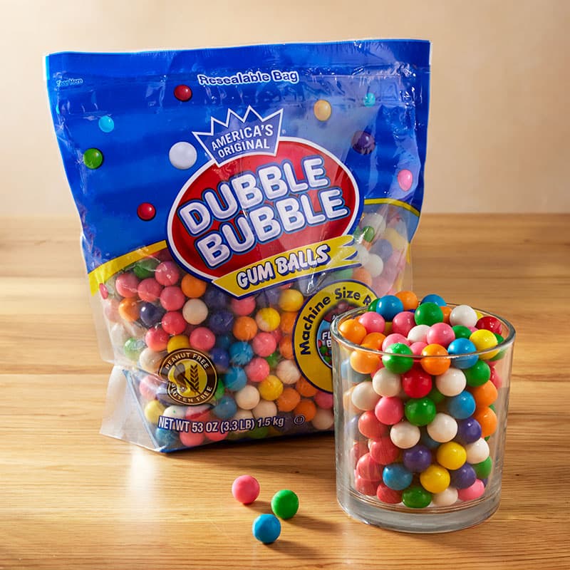 Dubble Bubble Gum Balls, Assorted Fruit Flavors, 53 oz