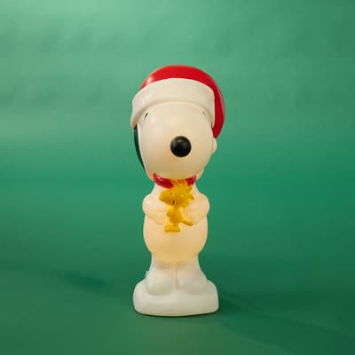 Christmas Snoopy with Woodstock Blow Mold