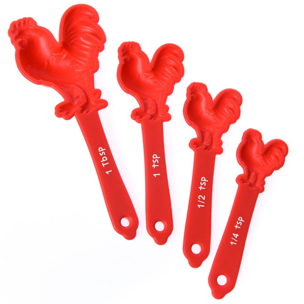 Measuring Spoon- Colorful Roosters