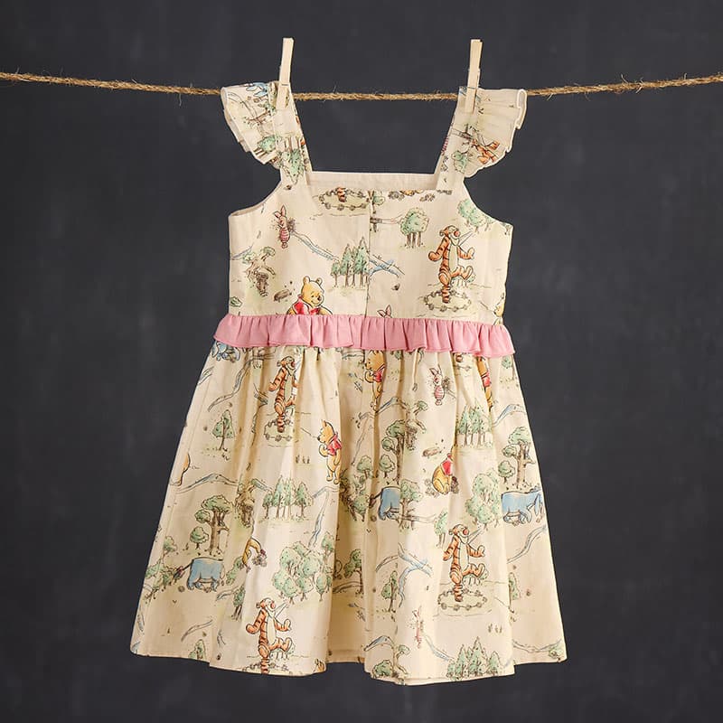 Toddler Woven Winnie the Pooh Print Dress Cracker Barrel