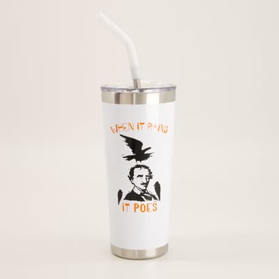When It Rains It Poes 22 Oz. Tumbler