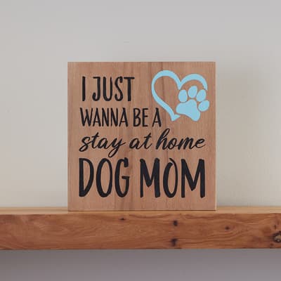 Dog Mom Block Sign