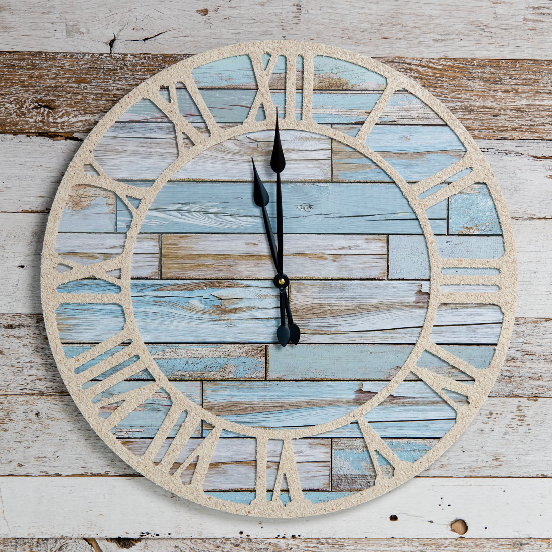 Coastal Wood Wall Clock Cracker Barrel