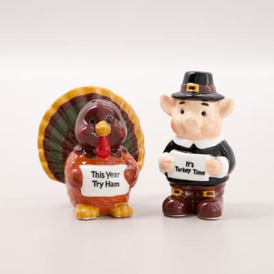Pig and Turkey Salt and Pepper Set