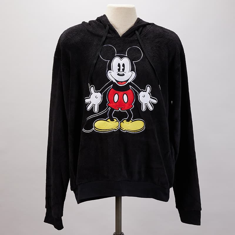 Mickey mouse hoodie discount black