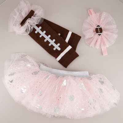 Infant Sparkle Football Tutu Set
