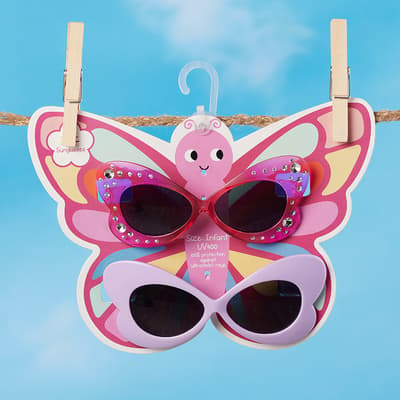 Infant 2 Pack Butterfly Sunglasses