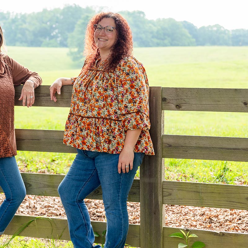 Floral Smocked Top - Cracker Barrel