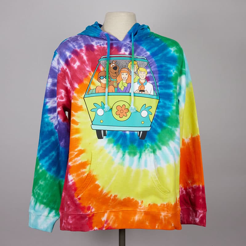 Cracker Doo - Dye Barrel Tie Hoodie Scooby