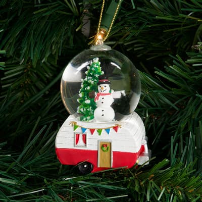 Camper Water Globe Ornament