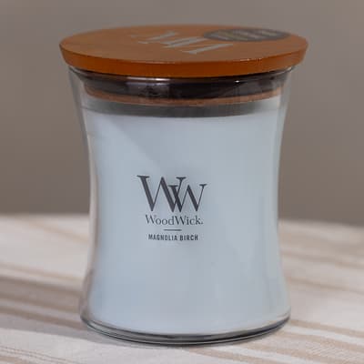 WoodWick&reg; 9.7oz Magnolia Birch Hourglass Jar