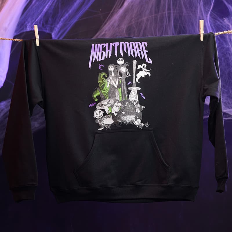 Nightmare Before Christmas Black Hoodie Cracker Barrel