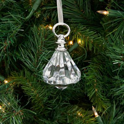 Faux Diamond Ornament