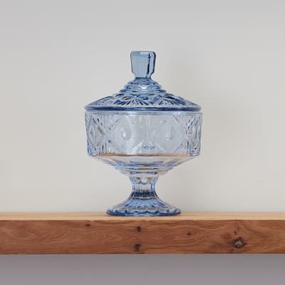 Decorative Glass Jar with Lid