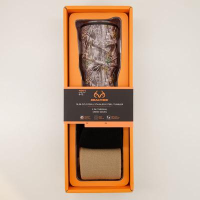 Real Tree 20 Oz. Tumbler and Socks Gift Set