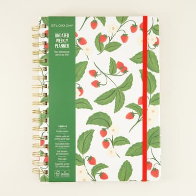 Berry Undated Tri-Tab Planner