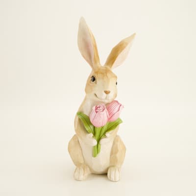 Bunny with Flower Bouquet