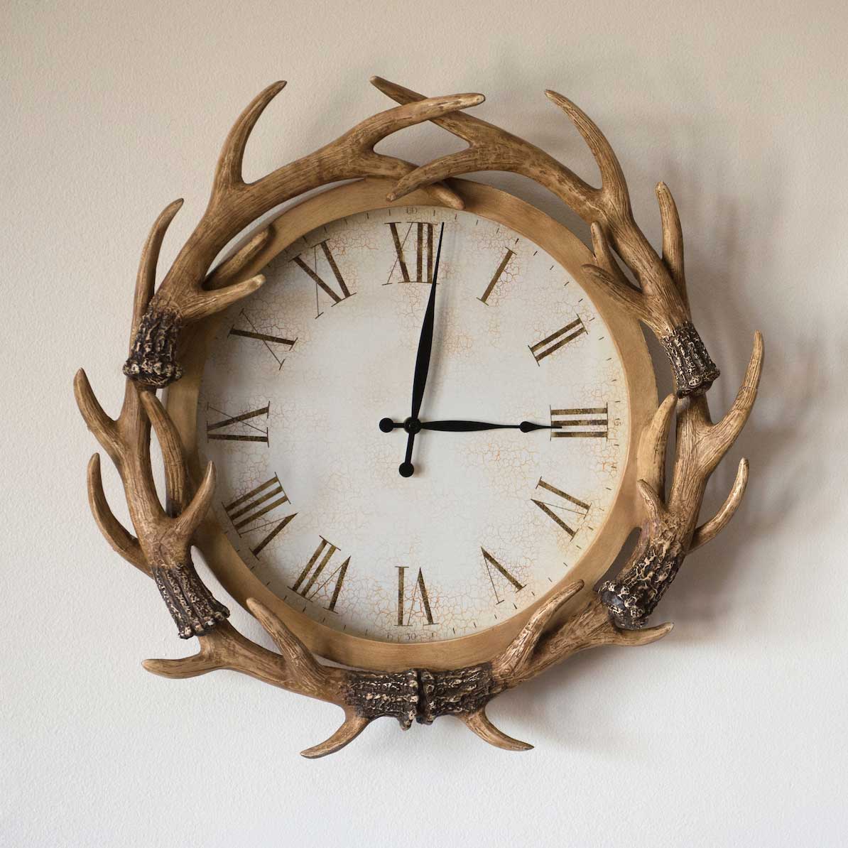shop.crackerbarrel.com: Antler Wall Clock - Cracker Barrel