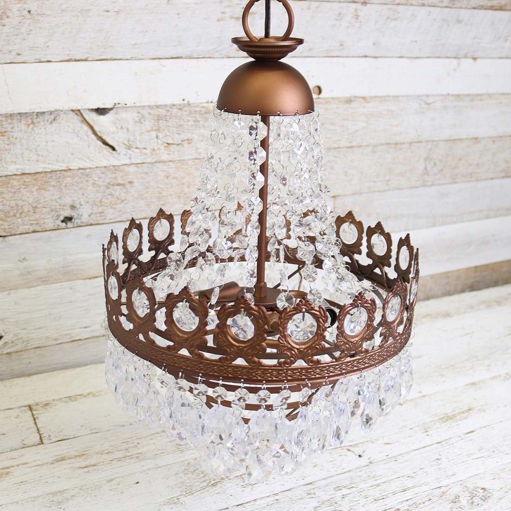 Tiered Acrylic Bead Chandelier Cracker Barrel