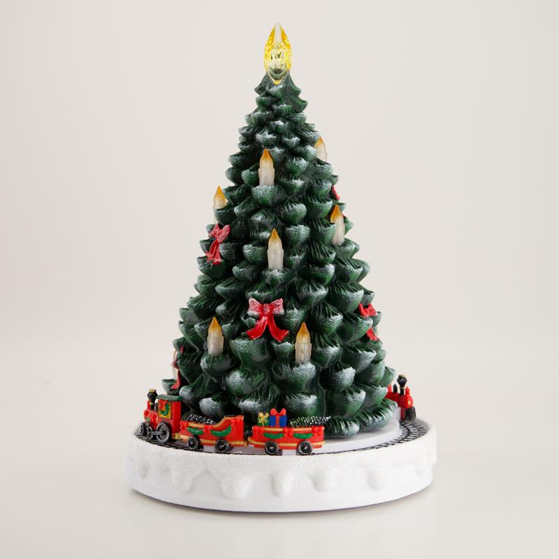 Animated Christmas Tree with LED Candles - Cracker Barrel
