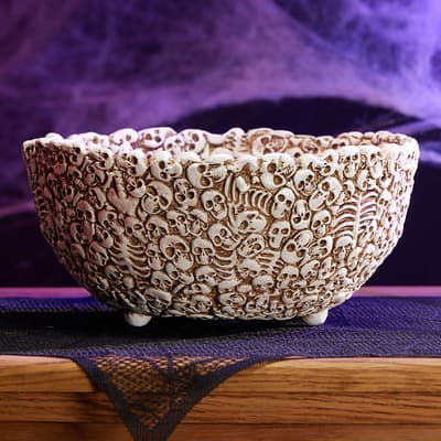 Decorative Skull Bowl