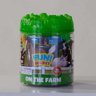 Farm Animals Bucket Playset