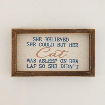 She Believed Block Sign