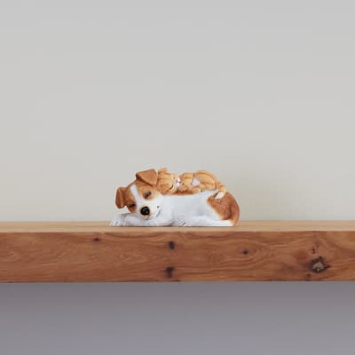 Dog with Sleeping Cat Figurine
