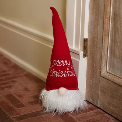 Merry Christmas Gnome Door Stop