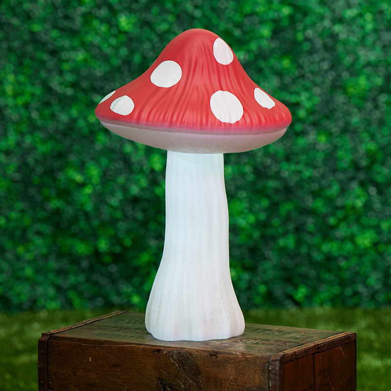 Red Mushroom with Dots Blow mold - Cracker Barrel