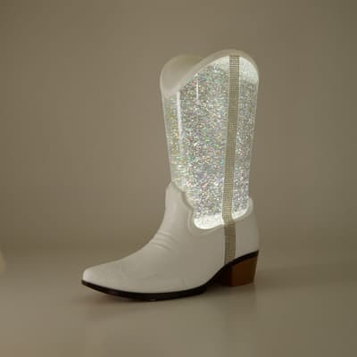 LED Sparkling Boot Glitter Globe