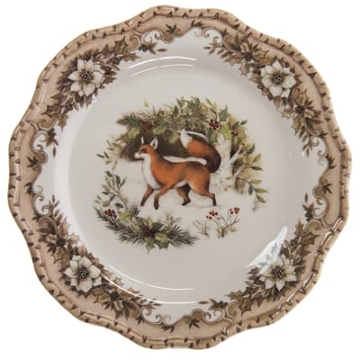 Woodland Stoneware Salad Plate - Fox